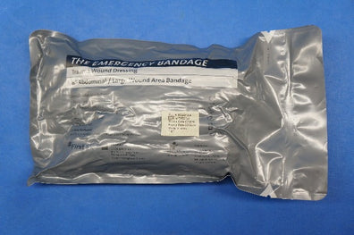 8" Israeli Bandage Emergency Trauma Wound Dressing Abdominal ~ exp 2023
